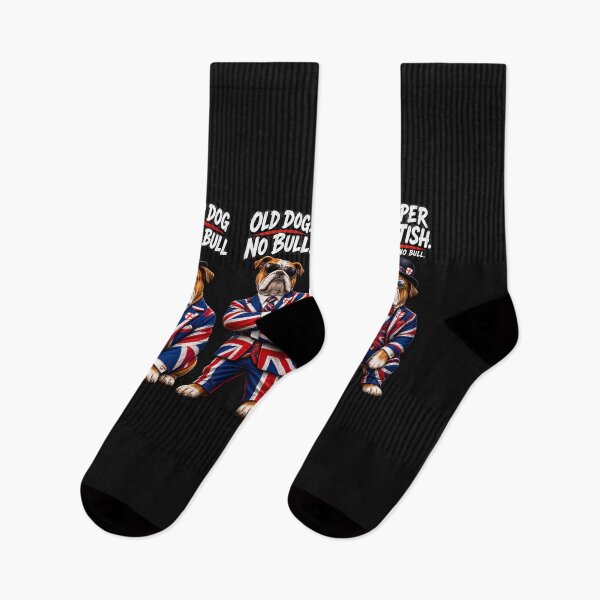 Aperçu de l'œuvre Bouledogue anglais sans taureau, drôle de bouledogue anglais, drapeau britannique Union Jack créée et vendue par Genius Geek.