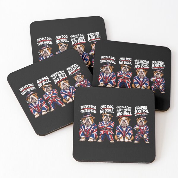 Item preview, British Bulldog No Bull Funny English Bulldog Union Jack UK Flag designed and sold by Genius Geek.