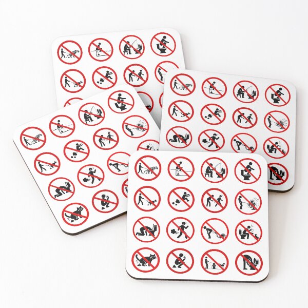 Item preview, Funny Prohibition Signs designed and sold by MonkiFlipp.