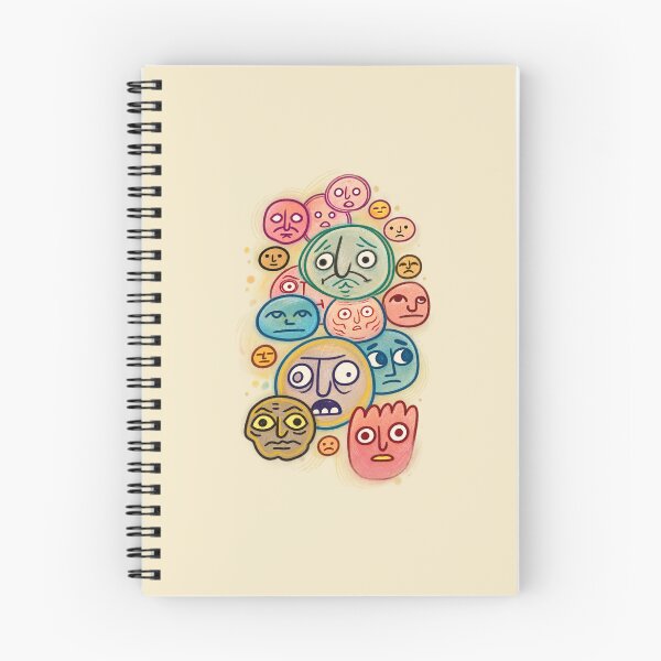 Item preview, Quirky Faces Colorful Doodle Character Art designed and sold by lalatrash.
