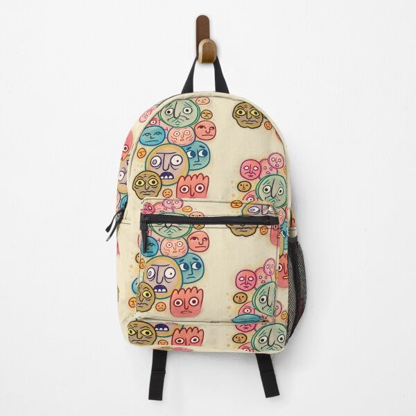 Item preview, Quirky Faces Colorful Doodle Character Art designed and sold by lalatrash.
