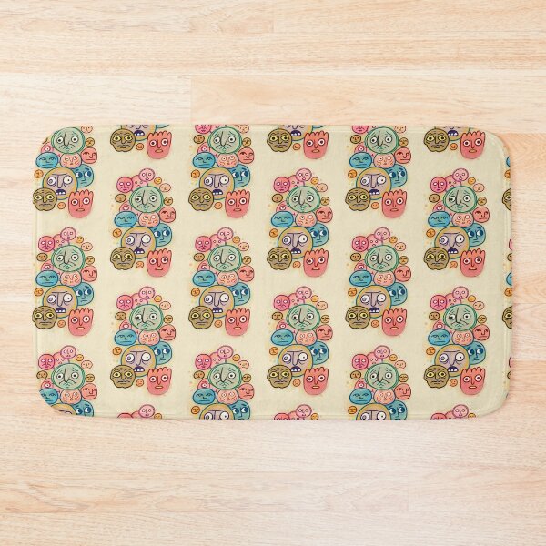 Item preview, Quirky Faces Colorful Doodle Character Art designed and sold by lalatrash.