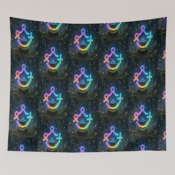 Item preview, Neon Evil Eye Protection in Mystical Forest designed and sold by Breezes-of-Ida.