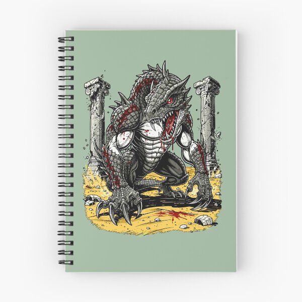 Item preview, Fearsome Bloody Dragon Monster Among Ruins designed and sold by Romgora.