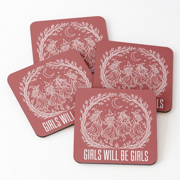 Item preview, Girls Will Be Girls Witch Coven | Line Art Halloween Design designed and sold by MOCH- ART.