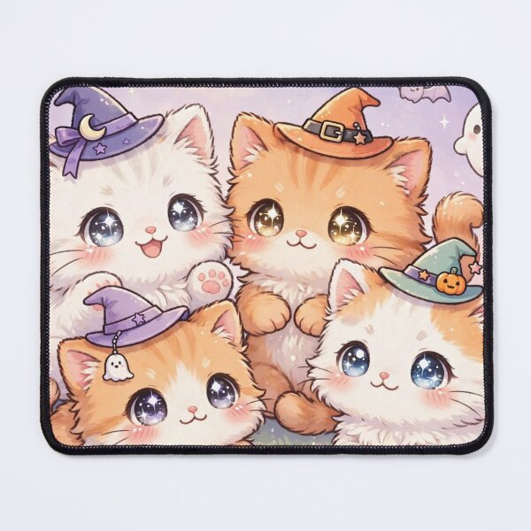 Item preview, Kawaii Witch Kittens Halloween Squad designed and sold by MAISON SYLVIE.