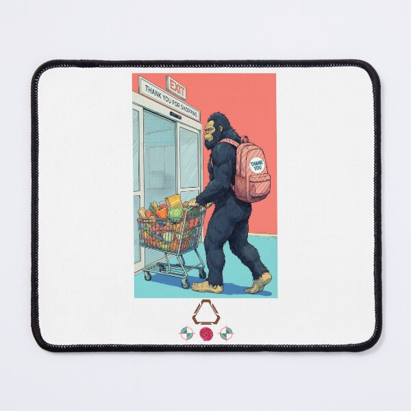 Item preview, Bigfoot's Big Grocery Run - Sasquatch Shopping Spree designed and sold by Whimsy Trail Co.