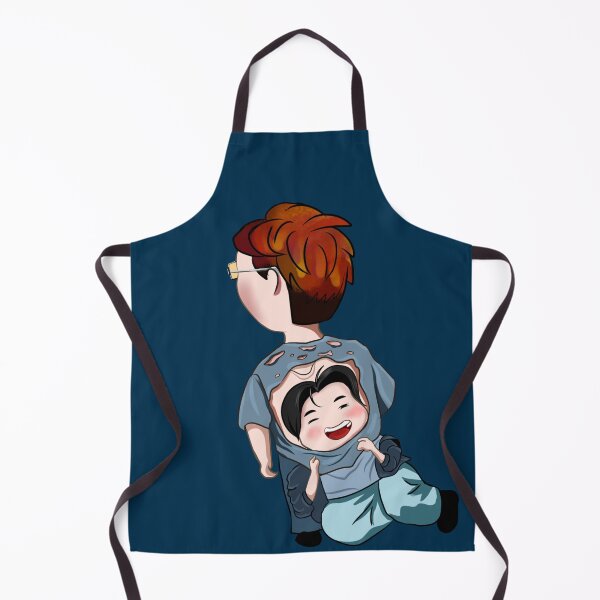 Item preview, Kim namjoon RM and jin chibi art designed and sold by JoSangya.