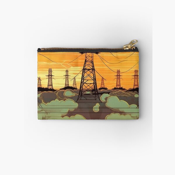 Item preview, Power Line Towers Sunset Cloud Pattern designed and sold by Pylon-Bureau.