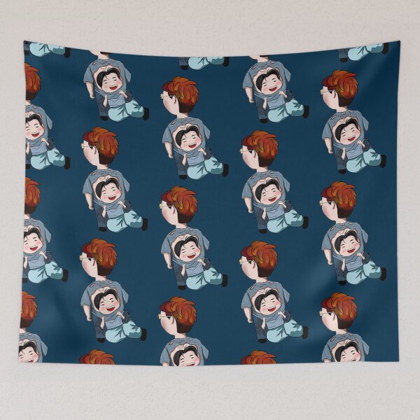 Item preview, Kim namjoon RM and jin chibi art  designed and sold by JoSangya.