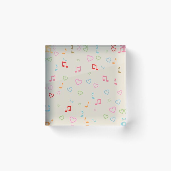 Item preview, Pattern of music and love designed and sold by Quijote-.