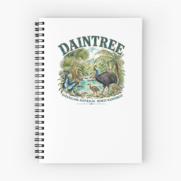 Item preview, Daintree Rainforest Queensland Art Cassowary Family Oldest Rainforest Australia Vintage designed and sold by Yellowriversss.