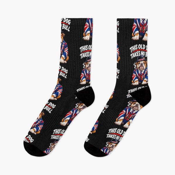 Aperçu de l'œuvre Bouledogue anglais sans taureau, drôle de bouledogue anglais, drapeau britannique Union Jack créée et vendue par Genius Geek.