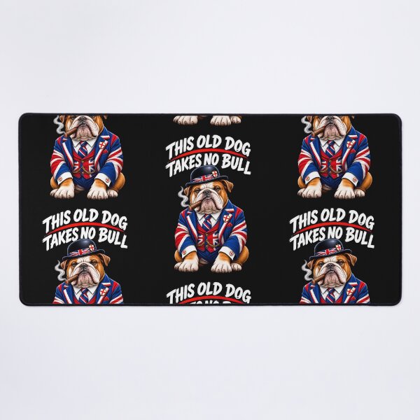 Item preview, British Bulldog No Bull Funny English Bulldog Union Jack UK Flag designed and sold by Genius Geek.