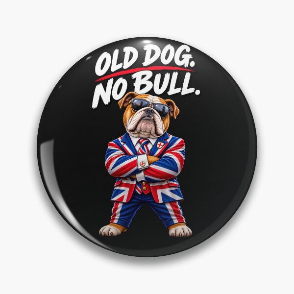 Item preview, British Bulldog No Bull Funny English Bulldog Union Jack UK Flag designed and sold by Genius Geek.