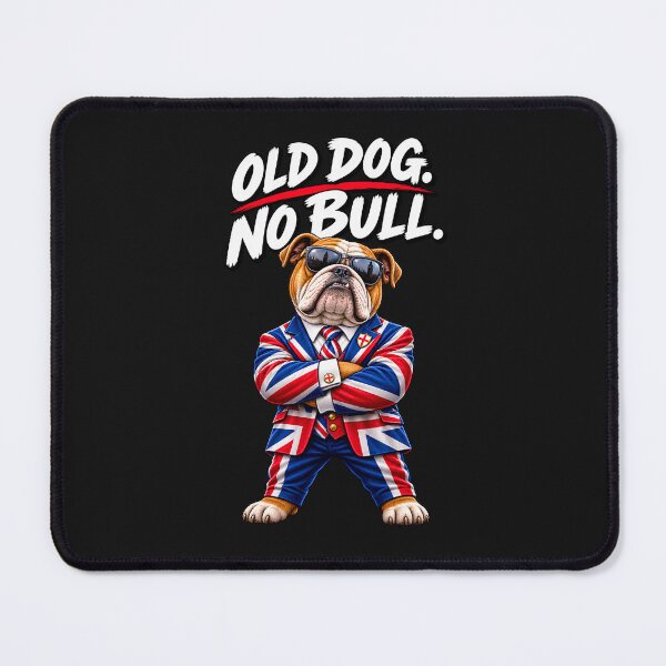 Item preview, British Bulldog No Bull Funny English Bulldog Union Jack UK Flag designed and sold by Genius Geek.