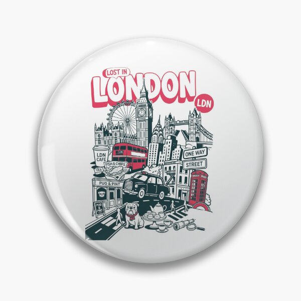 Item preview,  London Vintage British Doodle Illustration designed and sold by Ada’s Mystic Atelier .