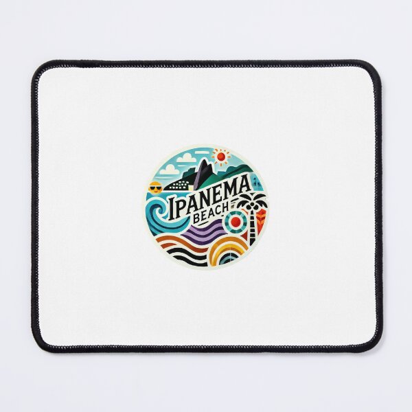 Item preview, Ipanema Beach Rio de Janeiro – Brazil Travel Art designed and sold by ChicClicker.