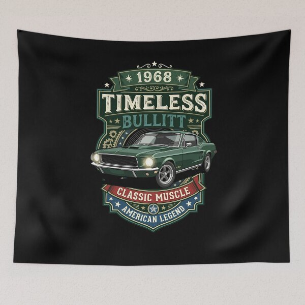 Item preview, 1968 Timeless Bullitt Classic Muscle American Legend Vintage Automotive Enthusiast  designed and sold by w66aboo.