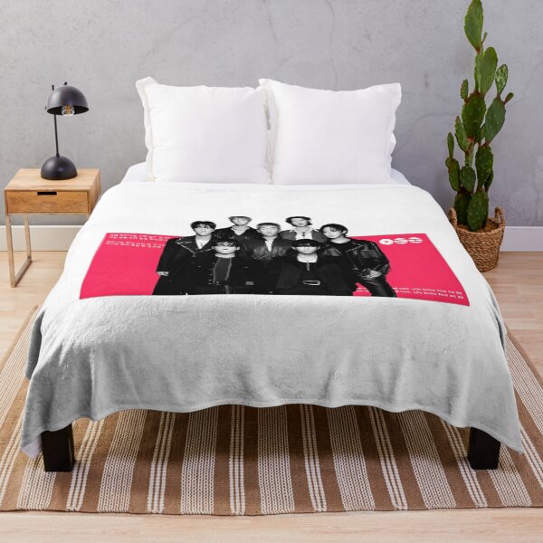 Item preview, BTS Kpop Group Photo Pink Aesthetic designed and sold by aTiredWitchArt.