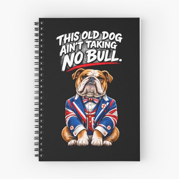 Item preview, British Bulldog No Bull Funny English Bulldog Union Jack UK Flag designed and sold by Genius Geek.