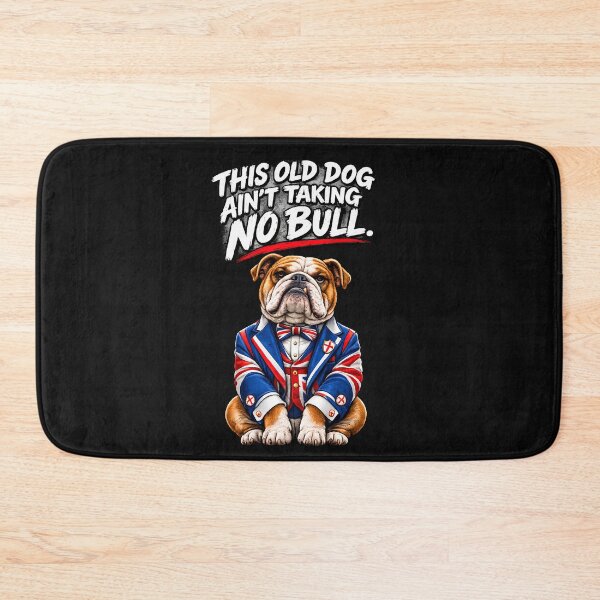Item preview, British Bulldog No Bull Funny English Bulldog Union Jack UK Flag designed and sold by Genius Geek.