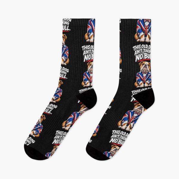 Aperçu de l'œuvre Bouledogue anglais sans taureau, drôle de bouledogue anglais, drapeau britannique Union Jack créée et vendue par Genius Geek.