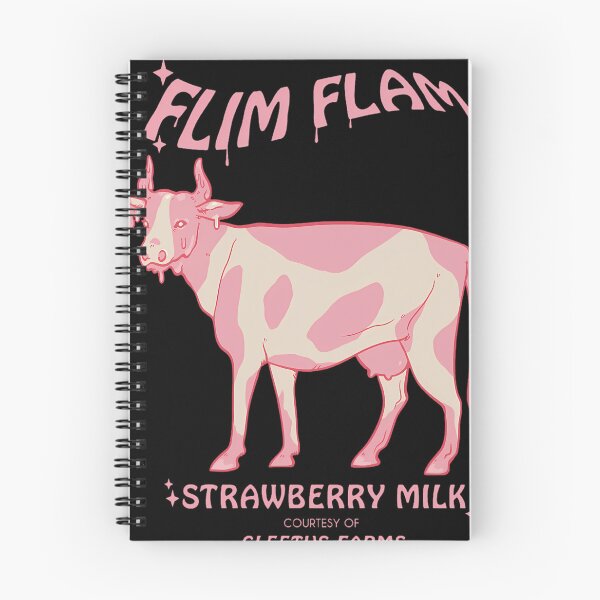 Aperçu de l'œuvre Vache laitière rose à fraises, animal de ferme mignon (vecteur) créée et vendue par CLoudyHermit.