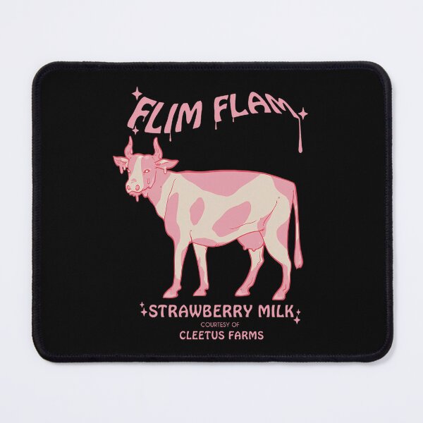 Item preview, Pink Strawberry Milk Cow Cute Farm Animal Vector designed and sold by CLoudyHermit.