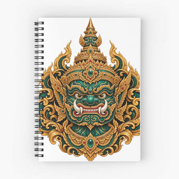 Item preview, Emerald Yaksha Thai Guardian Mask designed and sold by mamhew2456.