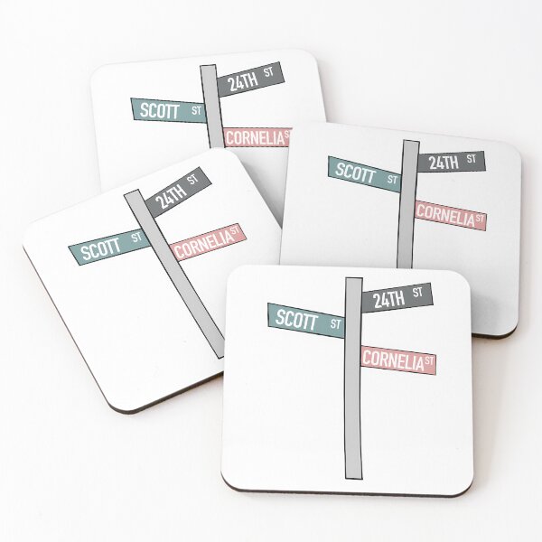 Item preview, 24Th Street Scott Street And Cornelia Street Sticker designed and sold by lziah-jayne.