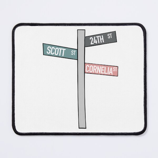 Item preview, 24Th Street Scott Street And Cornelia Street Sticker designed and sold by lziah-jayne.