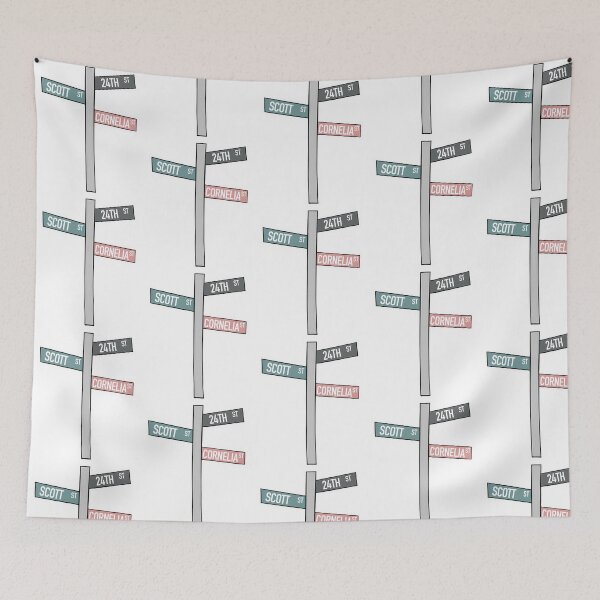 Item preview, 24Th Street Scott Street And Cornelia Street Sticker designed and sold by lziah-jayne.