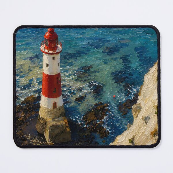 Item preview, Beachy Head lighthouse in oil designed and sold by oldMastersofart.