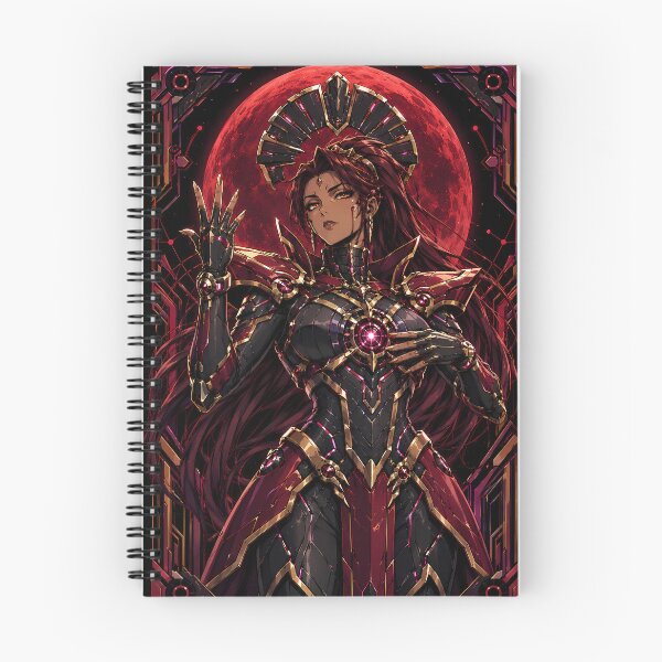 Item preview, Red Moon Mecha Empress – Cyberpunk Anime Warrior designed and sold by Apocalyptic Art Studio.