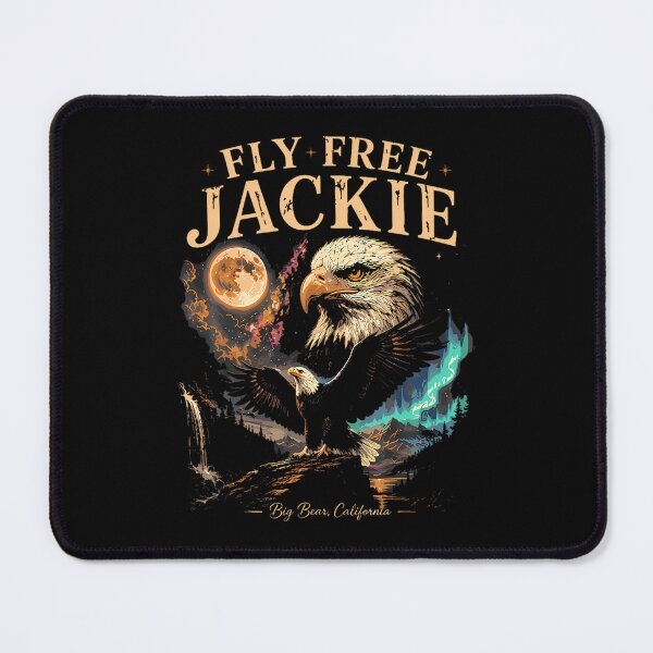 Item preview, Retro Fly Free Jackie Forever Our Queen Eagle Memorial designed and sold by AndreateColli.