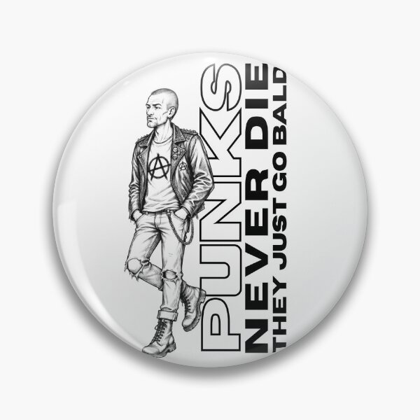 Item preview, Punks Never Die They Just Go Bald designed and sold by print-ES.