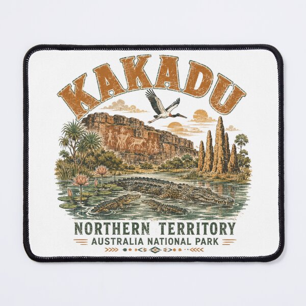 Item preview, Kakadu National Park NT Art Crocodile Rock Art Northern Territory Vintage designed and sold by Yellowriversss.