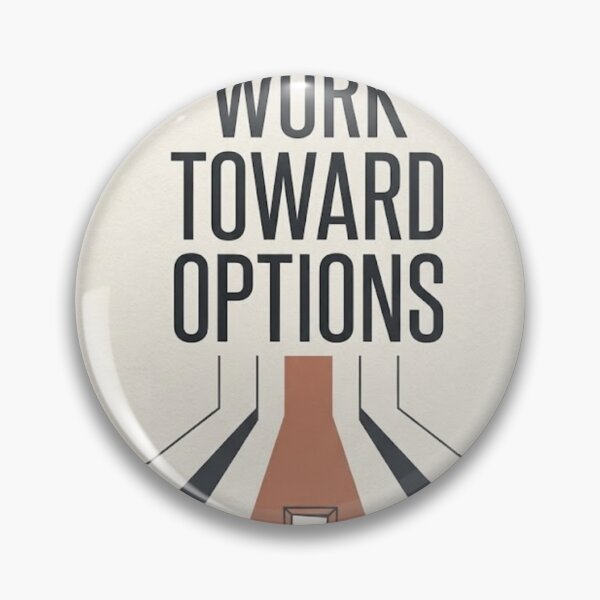 Item preview, Work Toward Options - Minimalist Career Motivation Art Print designed and sold by Zaramodo.