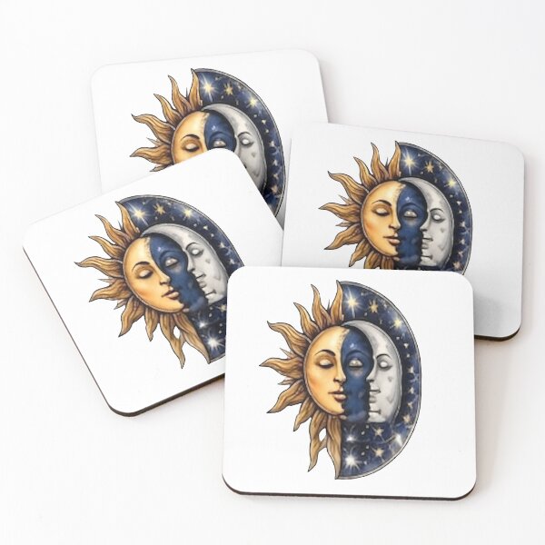 Item preview, Celestial Sun and Moon Mystic Art Design designed and sold by FABIOLA1970.
