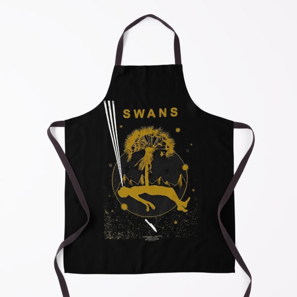Artikelvorschau, Swans Band Dandelion Dream Golden Surreal entworfen und verkauft von AnandAnjaliArt.