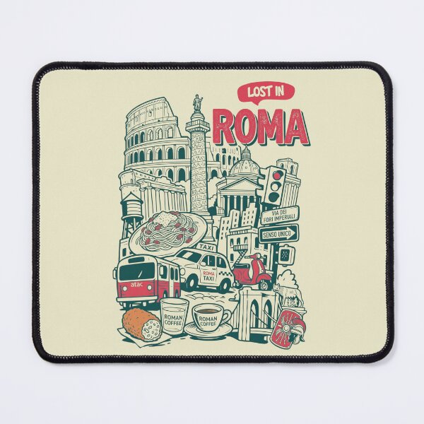 Item preview, Rome Vintage Italian Doodle Pop Art designed and sold by Ada’s Mystic Atelier .