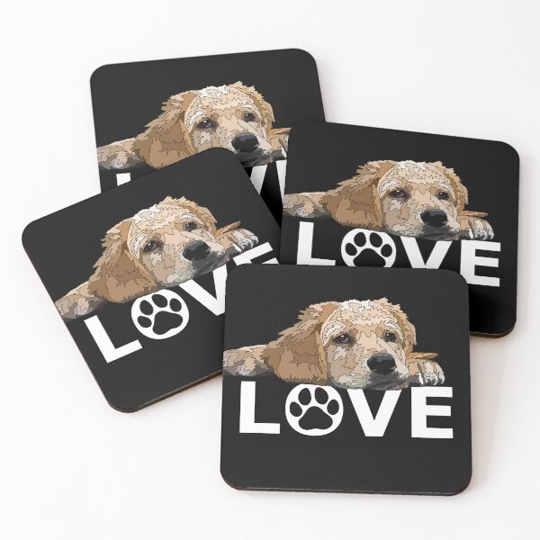 Item preview, Golden Labrador Love Puppy Dog designed and sold by Just-Arts-4U.