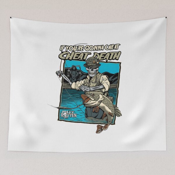 Item preview, Jolly Rotten Fishing Cheat Death designed and sold by aTiredWitchArt.