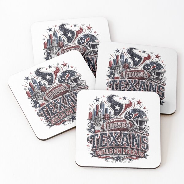 Item preview, Houston Texans Bulls on Parade Glitter Design designed and sold by hamishmor.