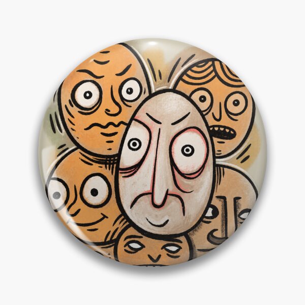 Item preview, Weird Faces Vintage Doodle Character Art designed and sold by lalatrash.