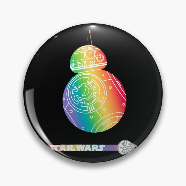 Item preview, BB-8 Robot Rainbow Outline Star Wars Pride designed and sold by Bohepa.