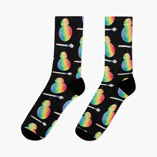 Item preview, BB-8 Robot Rainbow Outline Star Wars Pride designed and sold by Bohepa.