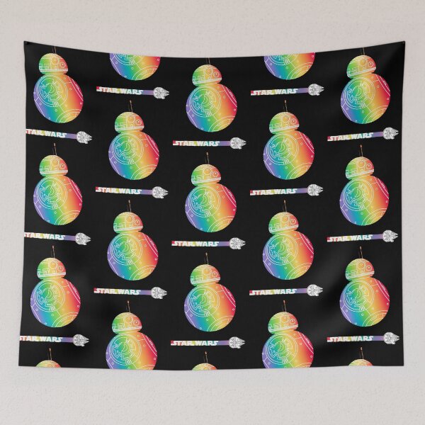 Item preview, BB-8 Robot Rainbow Outline Star Wars Pride designed and sold by Bohepa.