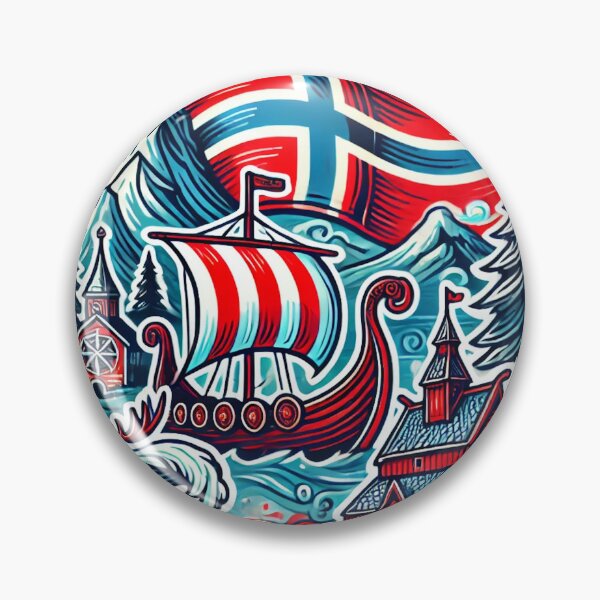 Item preview, Norway Reindeer Viking Souvenir – Nordic Travel Art designed and sold by ChicClicker.